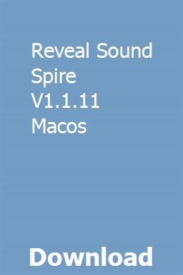reveal sound spire keygen